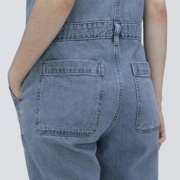 EVERLANE The Supersoft Jean Coverall Sz 8 - Picture 14 of 14